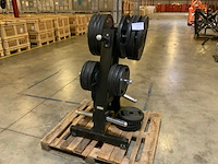 Technogym schijven pu 50mm met pure rek 8x20;14x10kg krachtstation