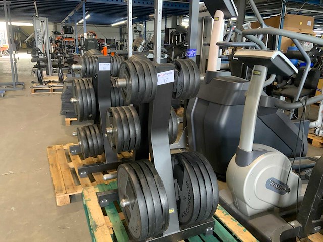 Technogym schijven + pure rek 8x20;7x10;8x5;6x2,5kg krachtstation - afbeelding 2 van  2