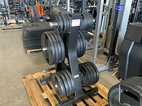 Technogym schijven + pure rek 8x20;8x10;4x5;8x2,5kg krachtstation - afbeelding 2 van  4