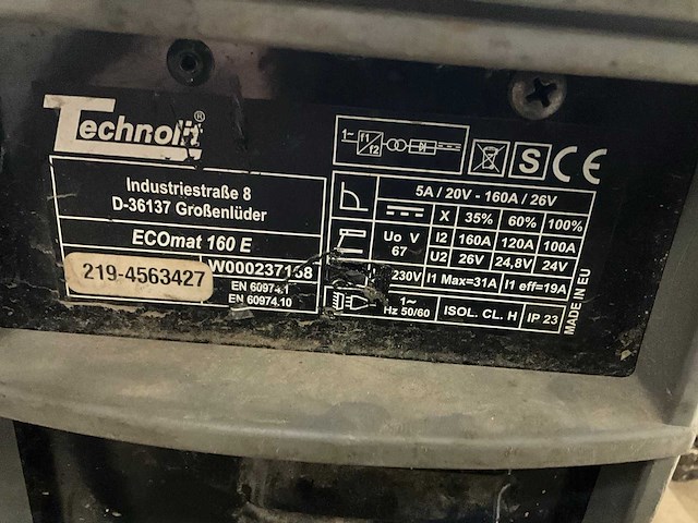 Technolit ecomat 160e elektrode lasapparaat - afbeelding 5 van  5
