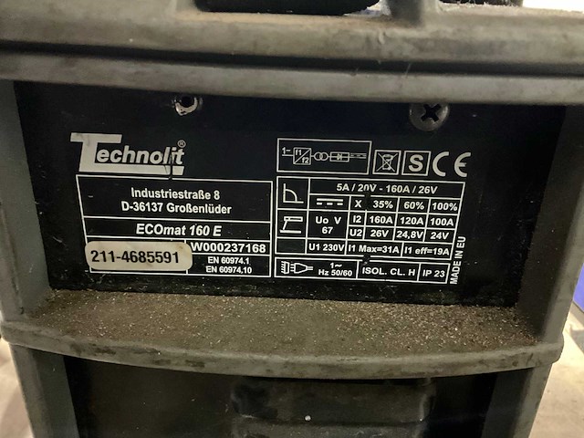 Technolit ecomat 160e elektrode lasapparaat - afbeelding 6 van  6