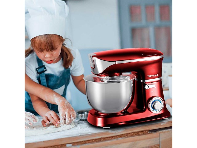 Techwood- tcdr-135 staafmixer - rood - afbeelding 2 van  6