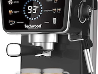 Techwood machine expresso tca-1386exn, noir - afbeelding 1 van  7