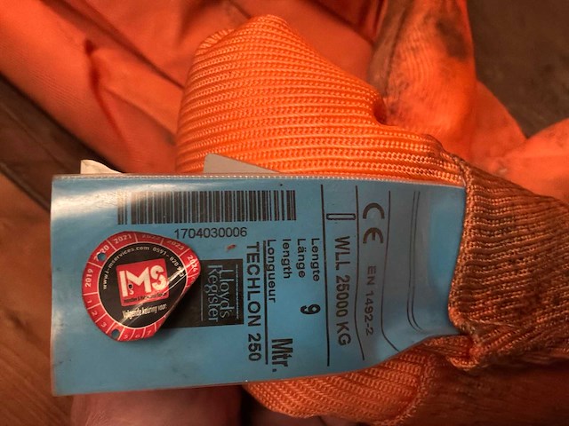 Teclon partij zware polyester hijsriemen - afbeelding 3 van  3