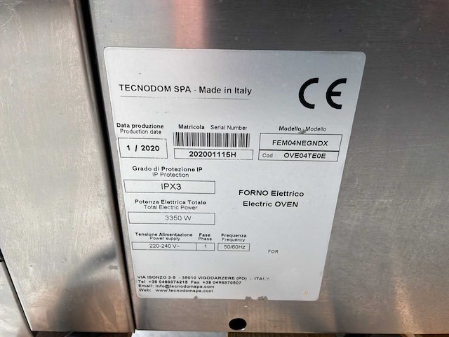 Tecnodom - hetelucht oven - 2020 - afbeelding 4 van  5