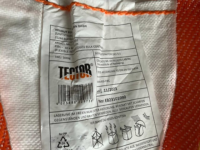 Tector fibc zakken (60x) - afbeelding 8 van  9