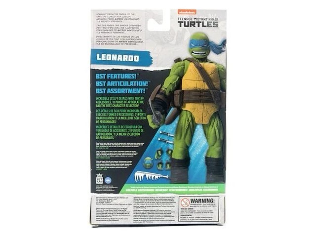 Teenage mutant ninja turtles - bst axn - leonardo (idw comics) - 13 cm - afbeelding 3 van  4