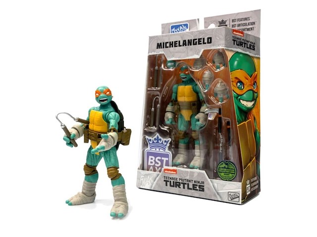 Teenage mutant ninja turtles - bst axn - michelangelo (idw comics) - 13 cm - afbeelding 1 van  5