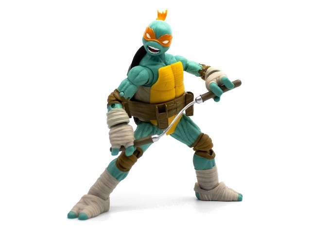 Teenage mutant ninja turtles - bst axn - michelangelo (idw comics) - 13 cm - afbeelding 3 van  5