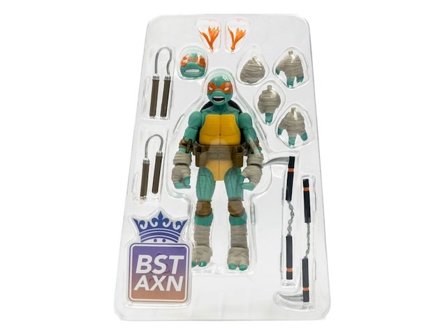 Teenage mutant ninja turtles - bst axn - michelangelo (idw comics) - 13 cm - afbeelding 4 van  5