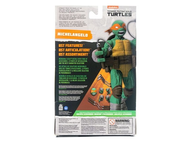 Teenage mutant ninja turtles - bst axn - michelangelo (idw comics) - 13 cm - afbeelding 5 van  5