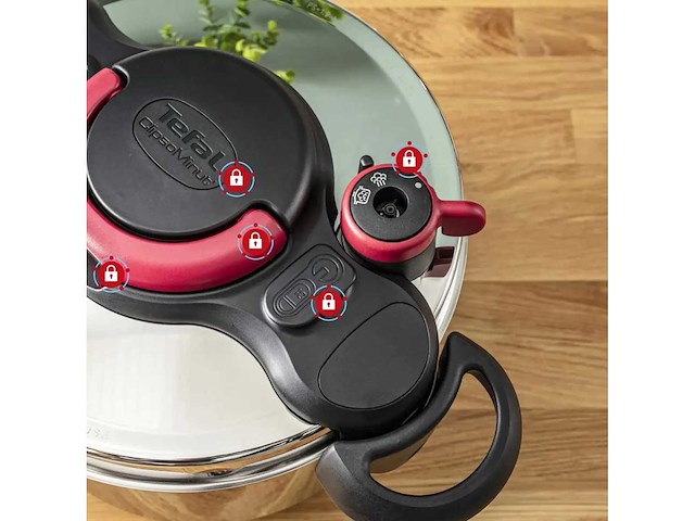 Tefal clipso minut easy pressure cooker 9 l tefal p4624966 - afbeelding 5 van  7
