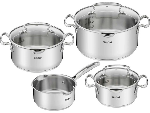 Tefal duetto+ 7-delige kookgerei set (pannen 16/20/24 cm diameter, ovenschaal 16 cm diameter) - afbeelding 2 van  9