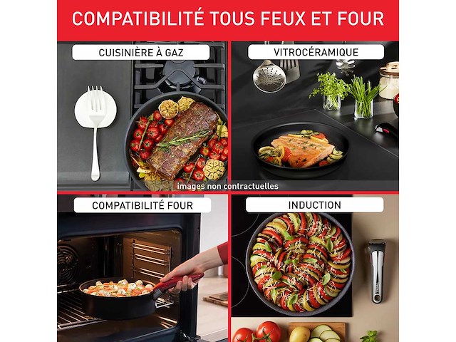 Tefal ingenio generous cook cookware set 8 stuks - afbeelding 6 van  7