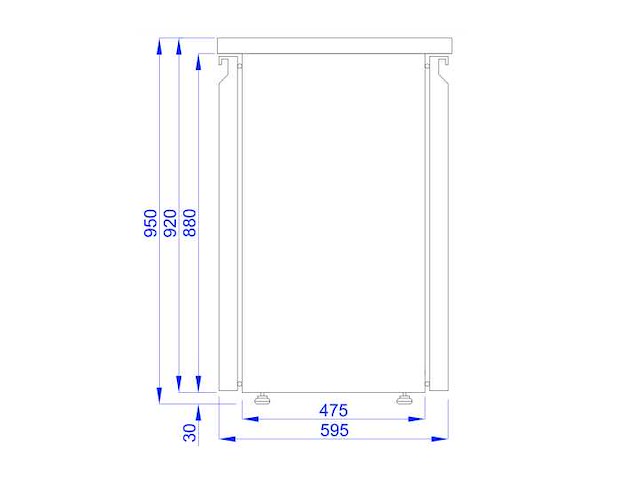 Tefcold - gekoelde achterbar met 2 voor- en achterdeuren - gekoelde barkast - afbeelding 2 van  2