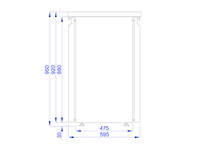 Tefcold - gekoelde achterbar met 2 voor- en achterdeuren - gekoelde barkast - afbeelding 2 van  2