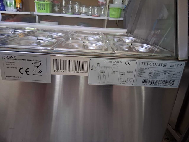 Tefcold sa1365 koelvitrine - afbeelding 8 van  8