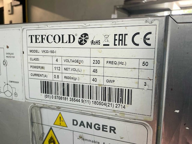 Tefcold vk33-160-i saladette - afbeelding 5 van  5
