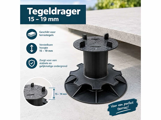 Tegeldragers 15-19mm - 100 stuks - afbeelding 1 van  2