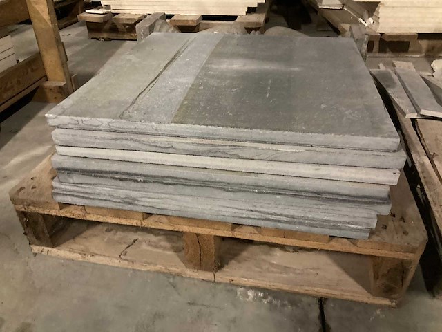 Tegels belgische blauwe steen 7 stuks 50/50/2cm - afbeelding 3 van  3