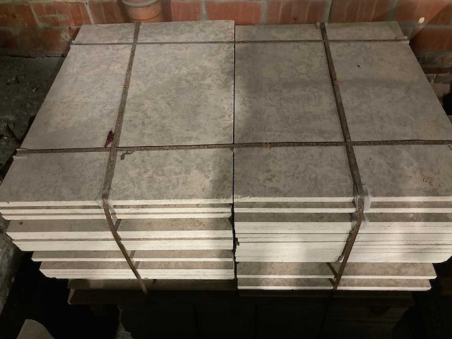 Tegels bourgondische witsteen banen vrije lengte 57m² - afbeelding 3 van  5