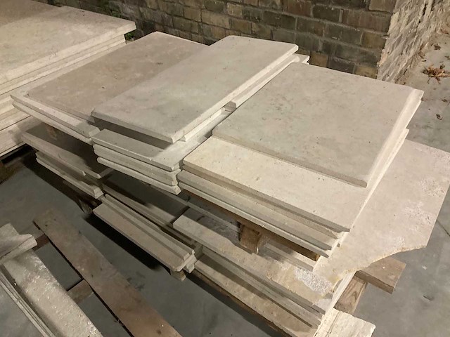 Tegels in bourgondische witsteen: banen massangis - afbeelding 1 van  7