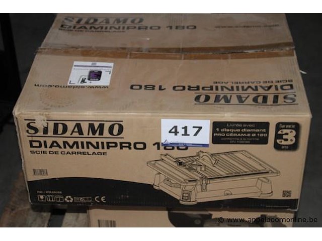Tegelzaag sidamo diaminipro 180, werking niet gekend - afbeelding 1 van  2