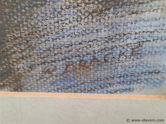 Tekening achter glas - afbeelding 2 van  2