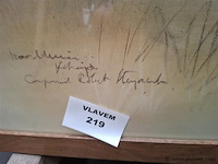 Tekening achter glas - afbeelding 2 van  3
