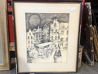 Tekening in kader - afbeelding 1 van  2