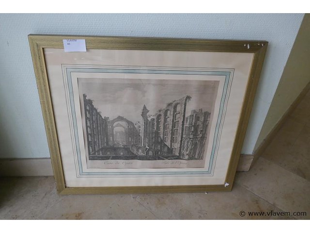 Tekening van de opera 1757 - afbeelding 1 van  2