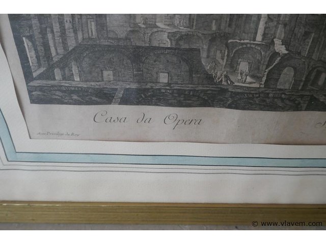 Tekening van de opera 1757 - afbeelding 2 van  2