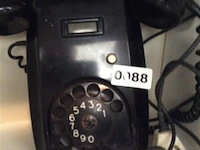 Telefoon bakeliet hangmodel - afbeelding 1 van  2