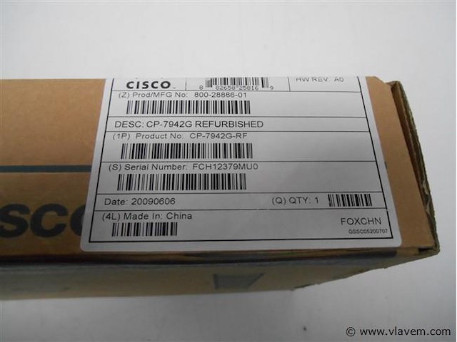 Telefoontoestel cisco cp-7942g-rf nieuw - afbeelding 2 van  2