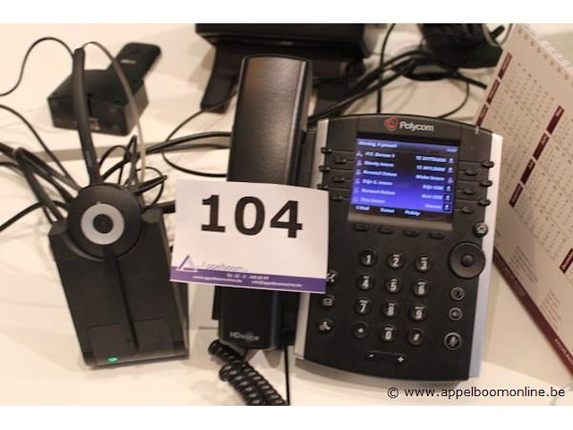 Telefoontoestel polycom plus headset - afbeelding 1 van  2