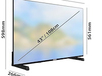 Telefunken 43dtua724 - android tv - 43 inch - 4k ultra hd - afbeelding 3 van  4