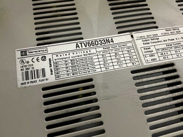 Telemecanique altivar 66 frequentieregelaar - afbeelding 4 van  5
