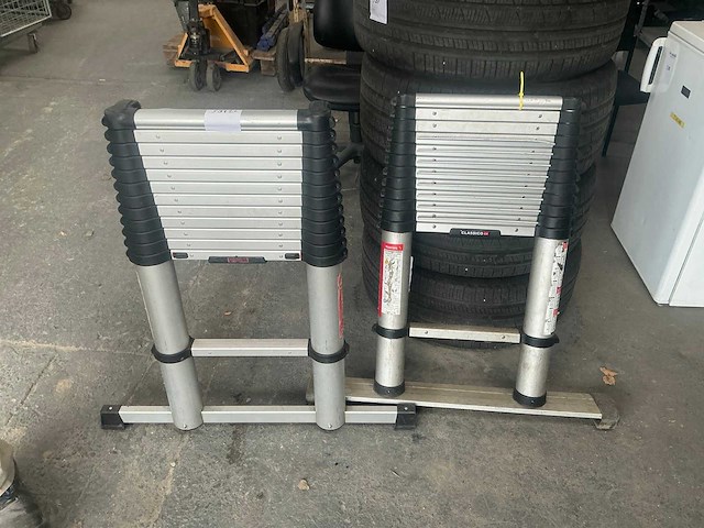 Telescoop ladder (2x) - afbeelding 1 van  4