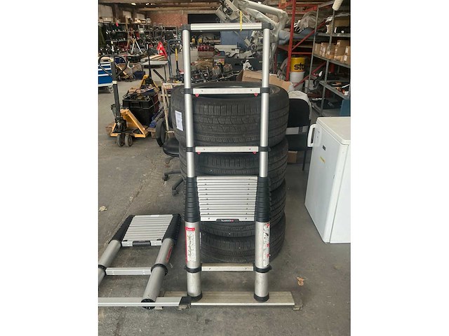 Telescoop ladder (2x) - afbeelding 4 van  4