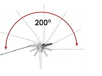 Telescopische elektrische heggentrimmer 40cm 1200w powermat - afbeelding 4 van  4