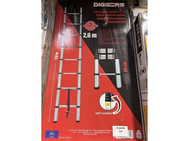 Telescopische ladder, 2,60m - afbeelding 1 van  1