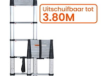 Telescopische ladder 380cm - afbeelding 1 van  3
