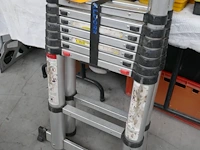 Telescopische ladder + alu trapladder - afbeelding 2 van  6