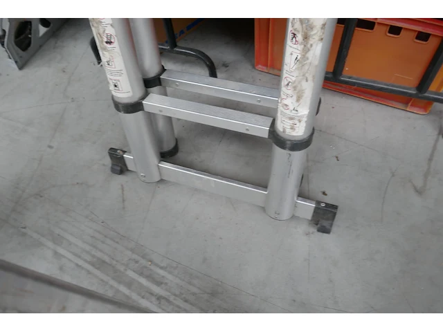 Telescopische ladder + alu trapladder - afbeelding 3 van  6