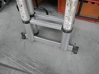 Telescopische ladder + alu trapladder - afbeelding 3 van  6