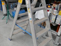 Telescopische ladder + alu trapladder - afbeelding 5 van  6