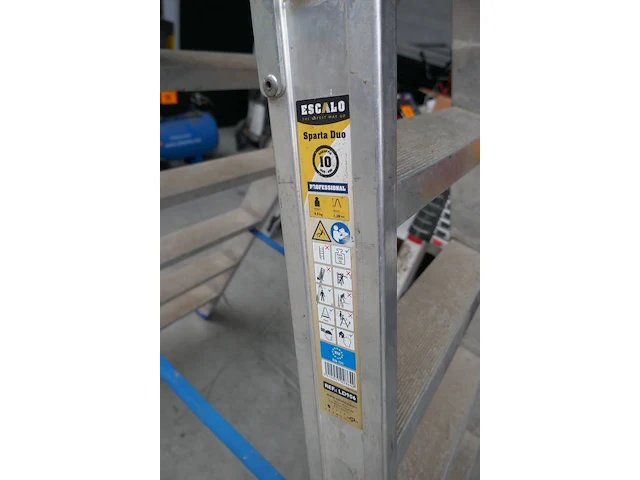Telescopische ladder + alu trapladder - afbeelding 6 van  6