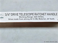 Telescopische ratel 3/4" tot 1010mm - afbeelding 6 van  7