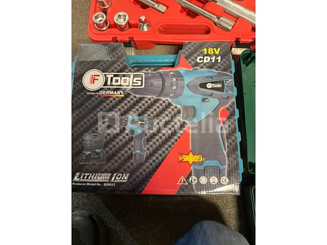 Telescopische ratelset, accu schroevendraaier set en bosch schuurmachine - afbeelding 4 van  4