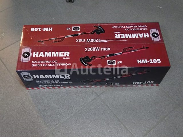 Telescopische wand- en plafondschuurmachine hammer hm-105 - afbeelding 1 van  4